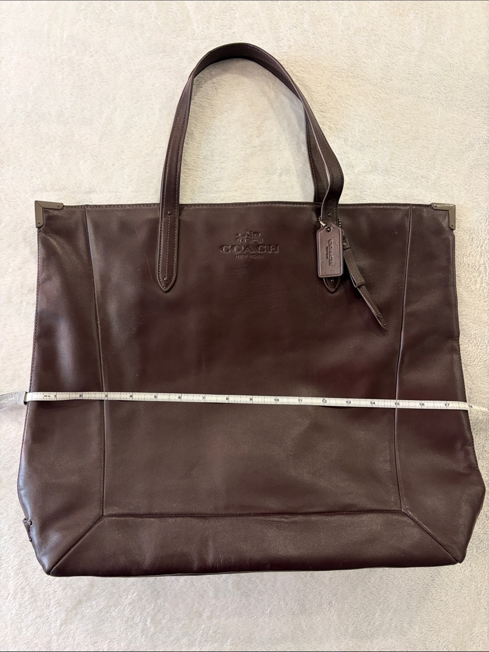 Coach Brown Leather Tote Bag